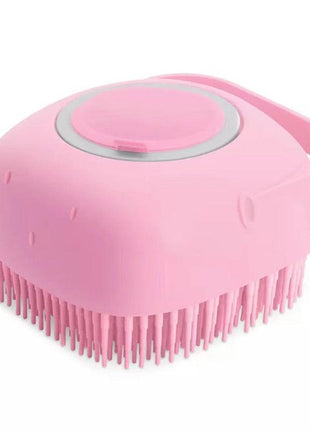 Pet Bath Brush 2-in-1 Pet Massage Comb Soft Silicone & Shampoo Dispenser