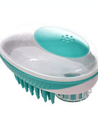 Pet Bath Brush 2-in-1 Pet Massage Comb Soft Silicone & Shampoo Dispenser