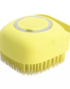 Pet Bath Brush 2-in-1 Pet Massage Comb Soft Silicone & Shampoo Dispenser