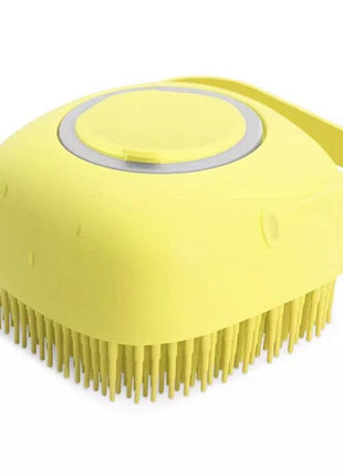 Pet Bath Brush 2-in-1 Pet Massage Comb Soft Silicone & Shampoo Dispenser