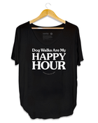 Dog Walks are my Happy Hour | Women's Scoop Neck Weekend Tee