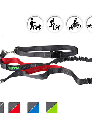 GOOPAWS No Pull Hands-Free Bungee Dog Leash for Hiking and Running, Jespet Reflective Leash - Pup List