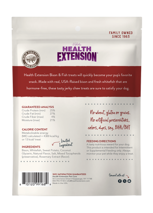 Bison & Fish Jerky Dog Treats