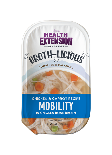 Broth-Licious Chicken & Carrots in Bone Broth- Mobility Recipe for Adult Dogs
