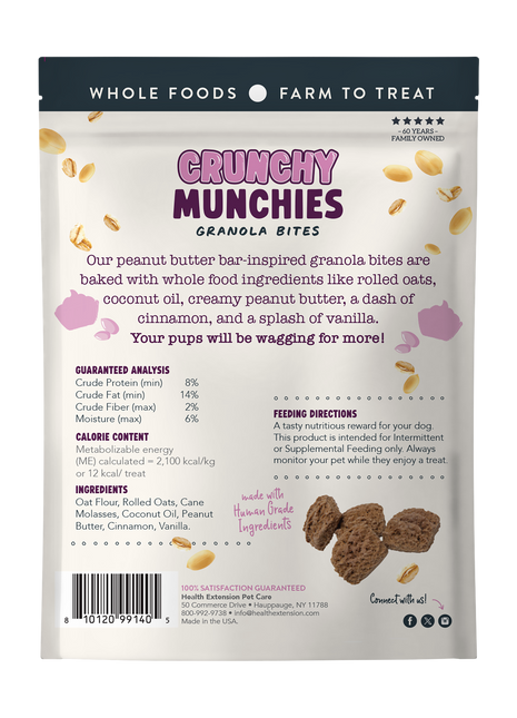 Crunchy Munchies Granola Bites-Peanutty Squares