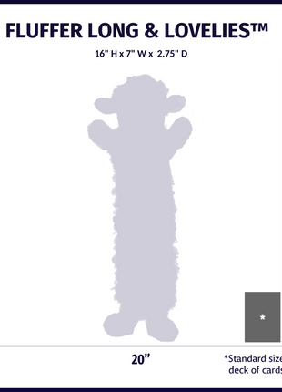 Louise Lamb Fluffer Long & Lovelie™ Durable Plush Dog Toy - Pup List