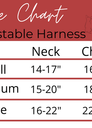 Snowy Slopes Adjustable Harness - Pup List