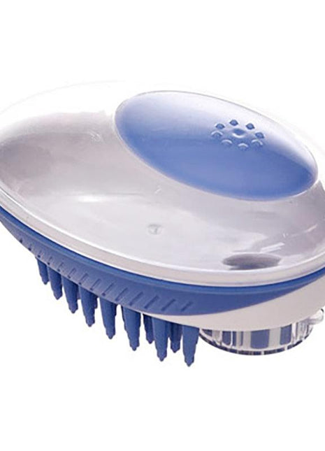 Pet Bath Brush 2-in-1 Pet Massage Comb Soft Silicone & Shampoo Dispenser