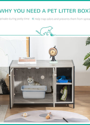 Hidden Cat Litter Box Enclosure