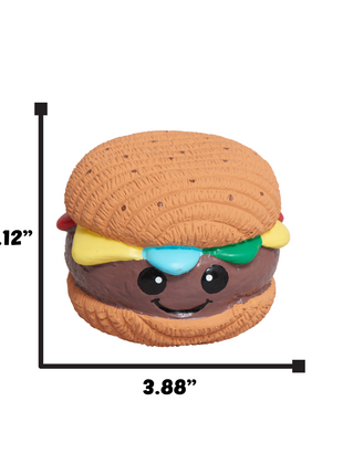 Big Buns Foodies Hamburger Ruff-Tex® Latex Ball Dog Toy - Pup List