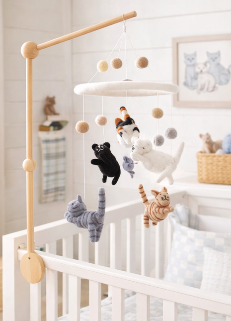 Felt Cat Baby Mobile - Pup List