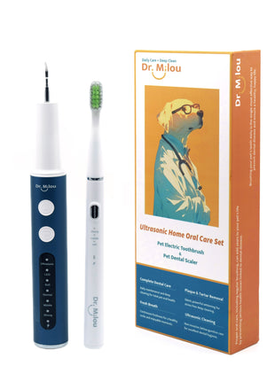 Home Pet Oral Care (Electric Toothbrush / Ultrasonic Dental Scaler / Full Set) by Dr. Milou