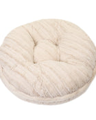 Cream Mink Bagel Bed