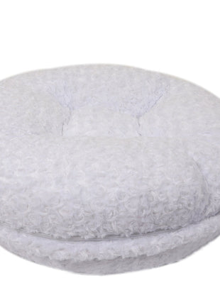 White Rosebud Bagel Bed
