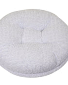 White Rosebud Bagel Bed