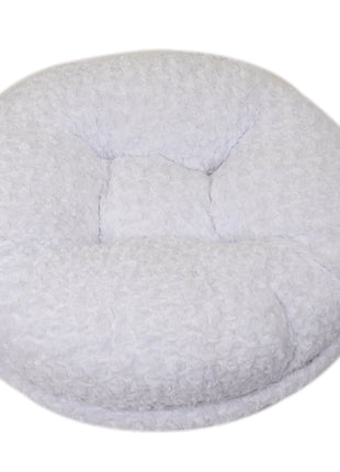 White Rosebud Bagel Bed