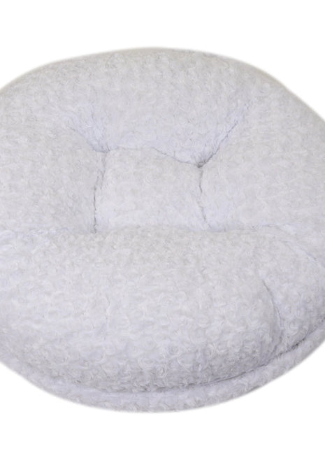 White Rosebud Bagel Bed