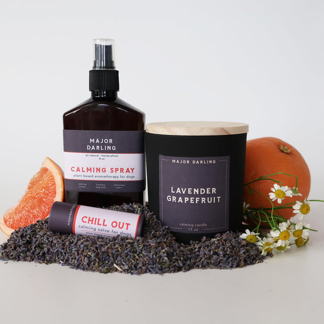 calming dog bed spray