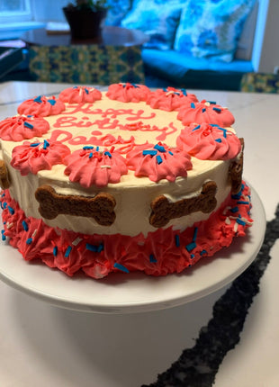 Organic Dog Birthday Cake