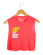 Fitness Goals: Pet More Dogs Crop Top | Gift for Dog Moms | Made in USA | 5 Colors