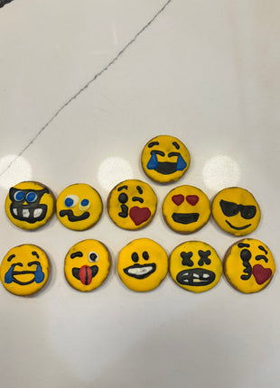 Emoji Peanut Butter Organic Dog Cookies