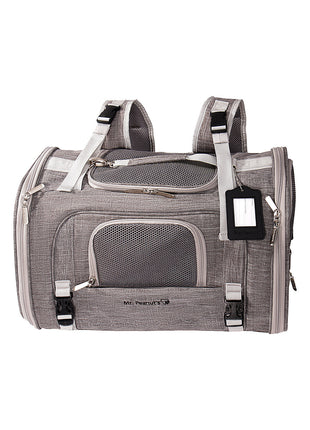 Mr. Peanut's Monterey Series Airline Compliant Horizontal Backpack Pet Carrier