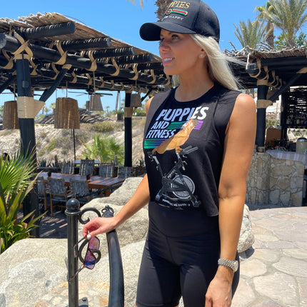 Puppies & Fitness Spin Bike Future Colors | Crop Top