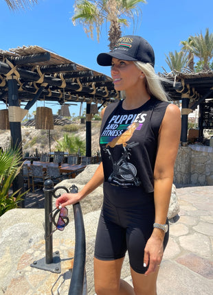 Puppies & Fitness Spin Bike Future Colors | Crop Top