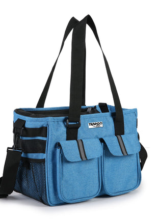 TRAVAGO PET Collapsible Airline Travel Pet Carrier Bag, Portable Small Animal Carrier, Blue, 16'' - Pup List
