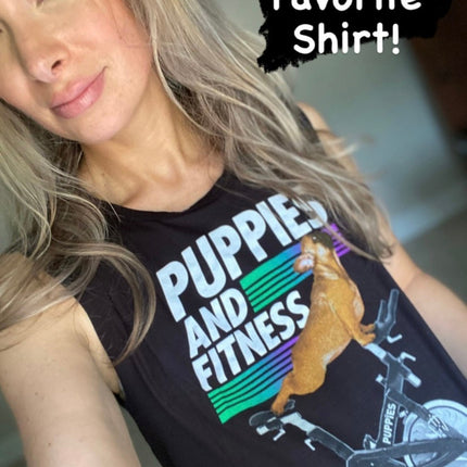 Puppies & Fitness Spin Bike Future Colors | Crop Top
