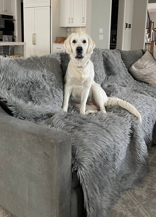 PupProtector™ Waterproof Throw Blanket - Charcoal Grey