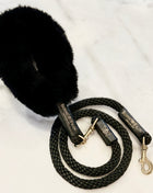 Bundle Shearling Fur Grip + Rope Leash for Dogs