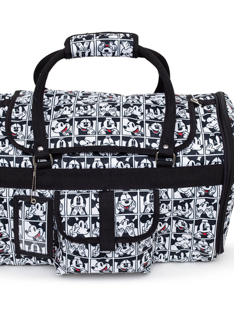 Pet Carrier - Mickey Mouse Expression Blocks White/Black/Red