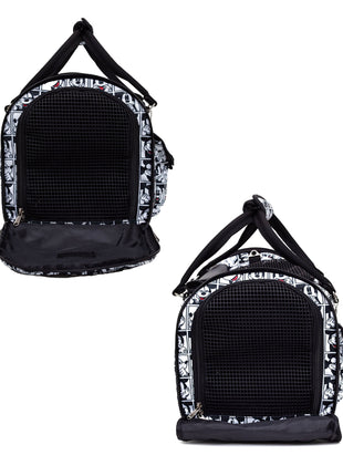Pet Carrier - Mickey Mouse Expression Blocks White/Black/Red