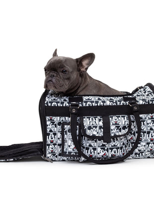 Pet Carrier - Mickey Mouse Expression Blocks White/Black/Red
