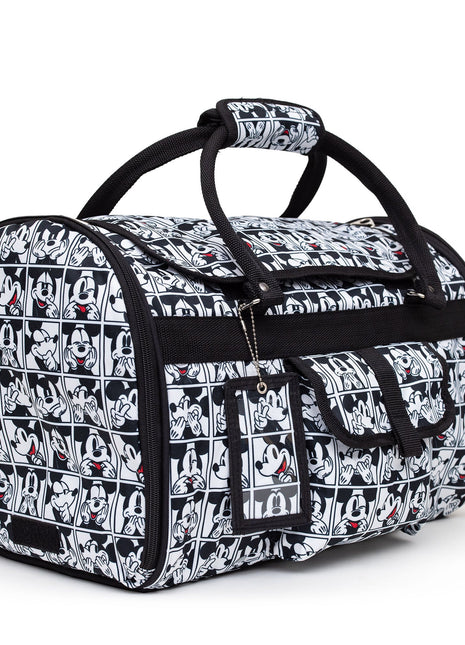 Pet Carrier - Mickey Mouse Expression Blocks White/Black/Red