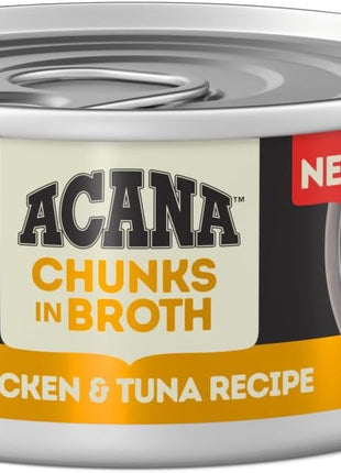 Acana Grain Free Chunks in Broth Chicken & Tuna Wet Cat Food (3oz)