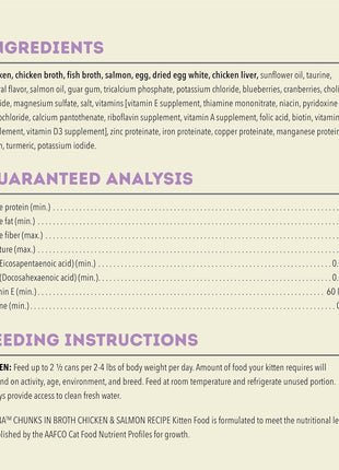 Acana Grain Free Chunks in Broth Kitten Chicken & Salmon Wet Cat Food (3oz)