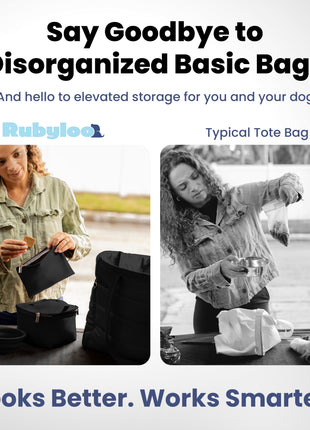 Puffer Dog Travel Bag for Dog Moms