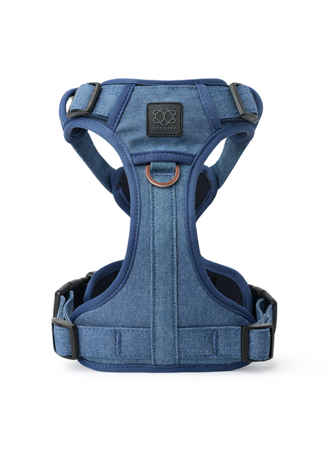 The NoMad Adjustable Luxe Harness - Denim