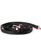Metro Hands Free Leash – Black / Matte Rose Gold