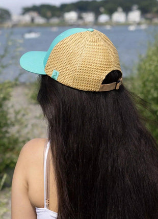 Island Vibes Baseball Cap with Raffia