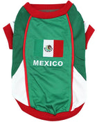 Parisian Pet 'Team Mexico' Dog & Cat T-Shirt – Patriotic Dog Shirt, Perfect for Soccer Fans – Red, White, Green