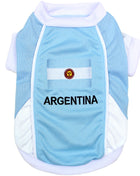 Parisian Pet 'Team Argentina' Jersey for Dogs & Cats – Perfect Soccer Fan Apparel, Blue and White
