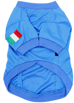 Parisian Pet 'Team Italy' Jersey for Dogs & Cats – Soccer Fan Apparel for Pets, Italy National Team Colors, Blue and White