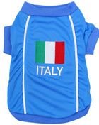 Parisian Pet 'Team Italy' Jersey for Dogs & Cats – Soccer Fan Apparel for Pets, Italy National Team Colors, Blue and White - Pup List