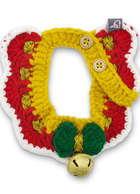 Jingle Bell Crochet Collar Scarf