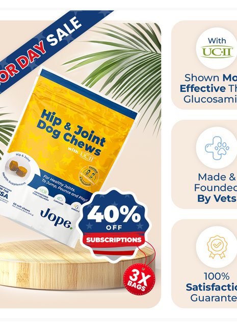 Jope Hip & Joint Dog Chews - 60 Count