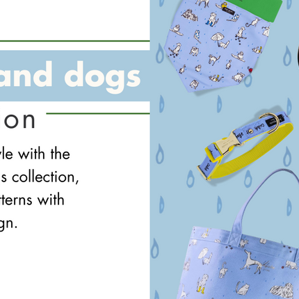 Kate Spade Raining Cats and Dogs M/L Collar