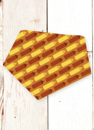 "Ketchup & Mustard" Dog Bandana